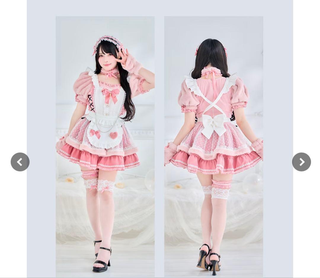 Malymoonマリームーン シュガードットシフォンピンクメイド - メルカリ