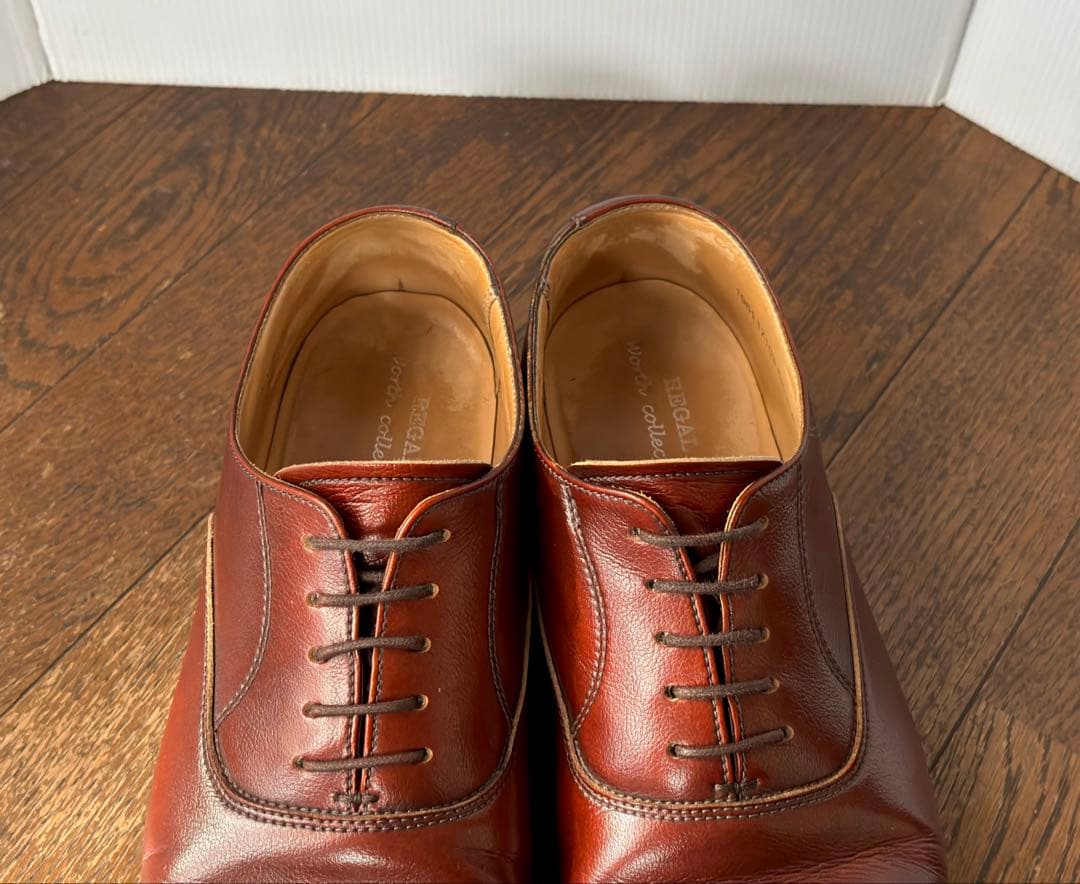 【REGAL】リーガル V060 外羽式シボ革 ストレートチップ 26.0cm