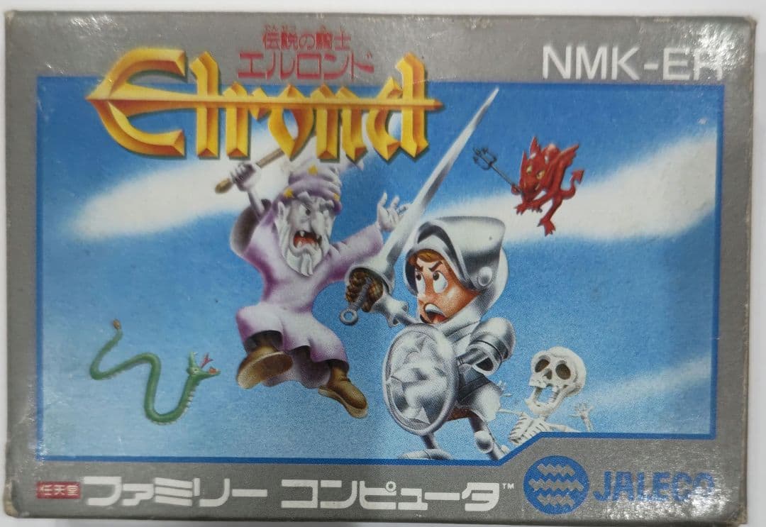 激貴重！ファミコン 伝説の騎士エルロンド 箱説明書付き ジャレコ FC】ジャレコ 伝説の騎士 エルロンド 箱・説明書あり ファミコン