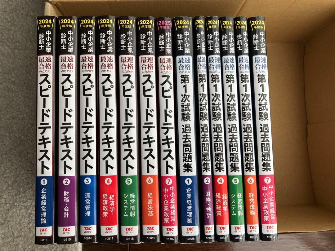 2024年度 中小企業診断士　(スピードテキスト&一次試験過去問) 13冊セット 81ZW4Q24TnL.jpg
