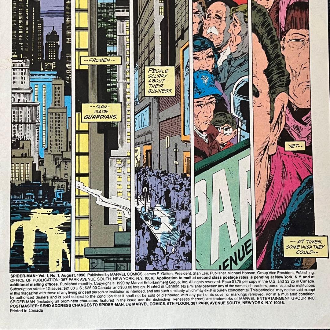 スパイダーマン #1（1990） マクファーレン カバー アメコミ リーフ3
