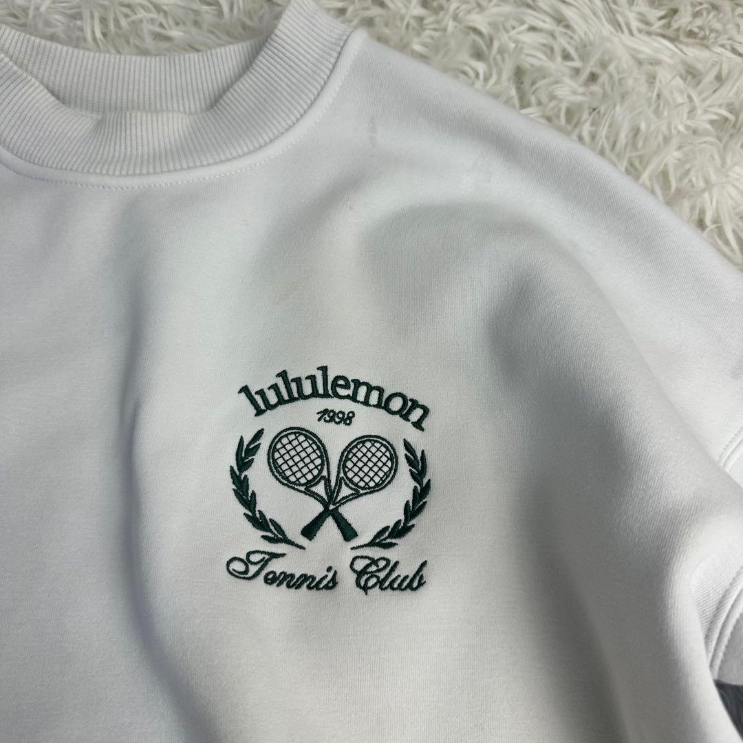 えんど 様用美品 lululemon テニスクラブスウェット ホワイト スエット