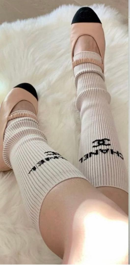 【新品未開封】 CHANEL シャネル レッグウォーマー ゲートルソックス ☆完売必須☆【CHANEL】 ゲートル ソックス (CHANEL/タイツ・ソックス