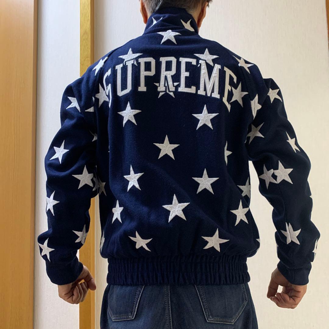 supreme 16fw Stars zip stadium jacket - メルカリ