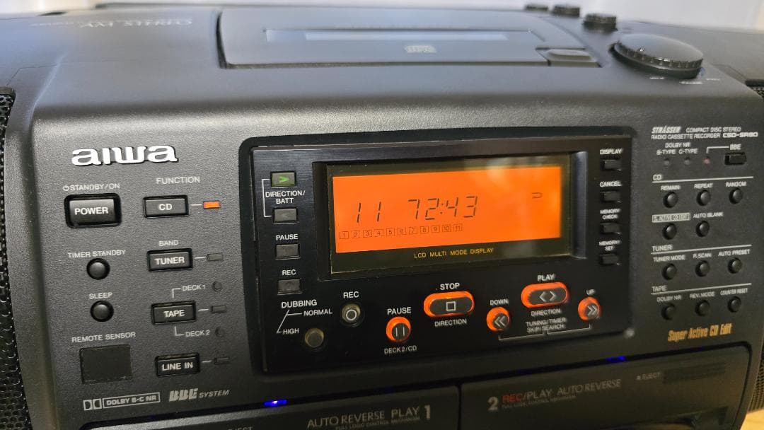 AIWA CSD-SR80改 Bluetooth搭載CDラジカセ 完動美品172 - メルカリ