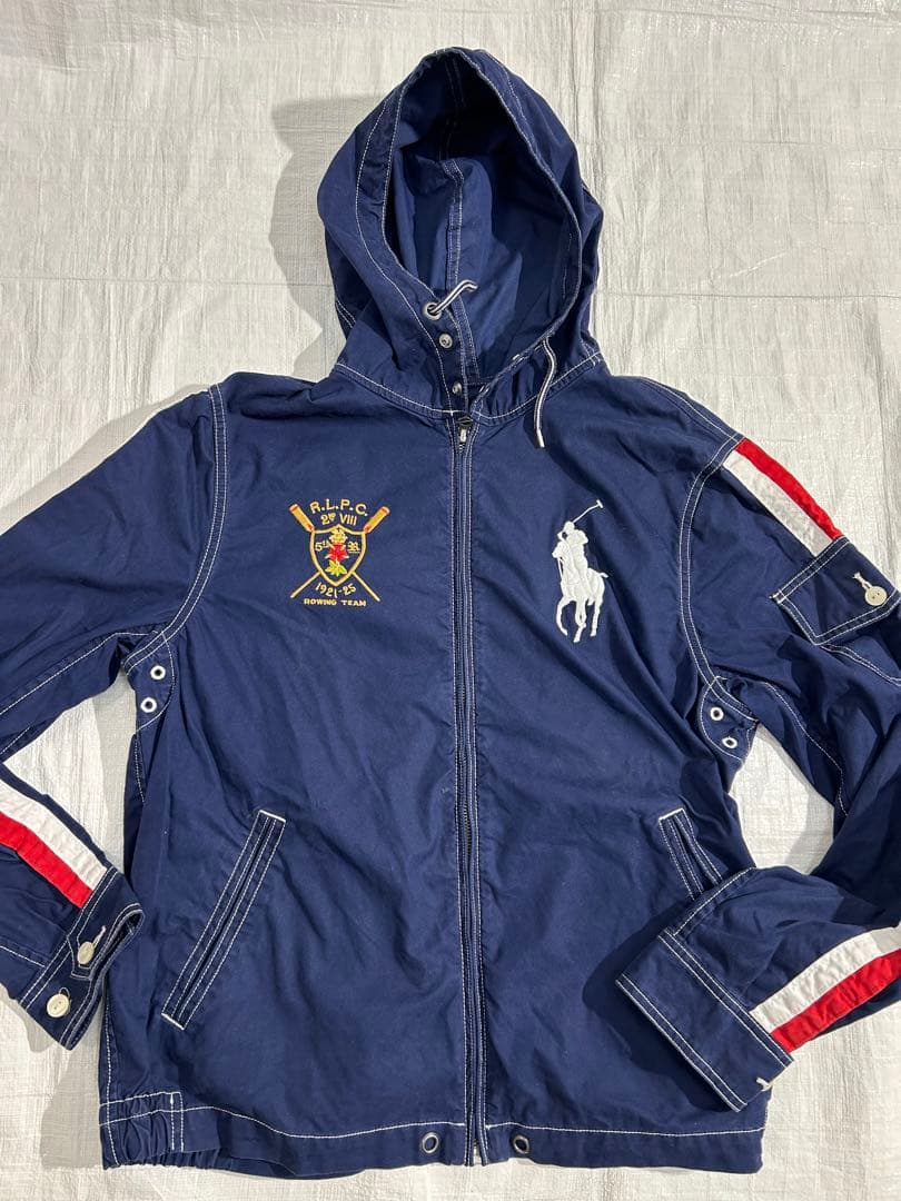 POLO R ポロ ラルフローレン ビッグポニー フード ジャケット ネイビー