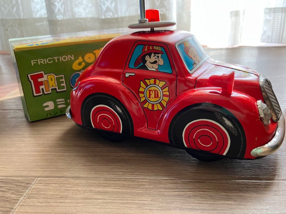 レア】コミック消防車 ブリキのおもちゃ 昭和レトロ 日本製 - メルカリ