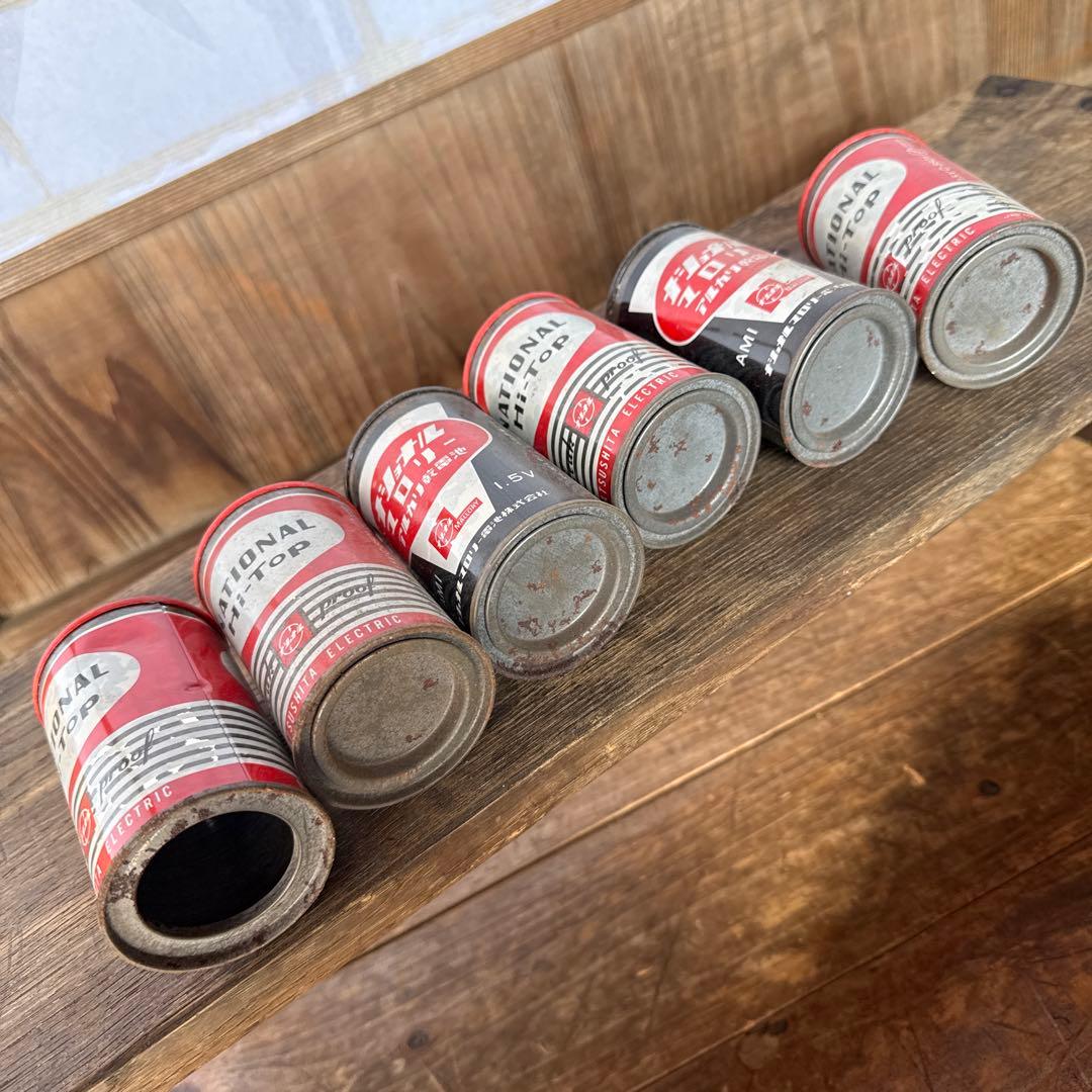 昭和レトロ ナショナル 乾電池 缶貯金箱 まとめて 非売品 赤 黒 - メルカリ