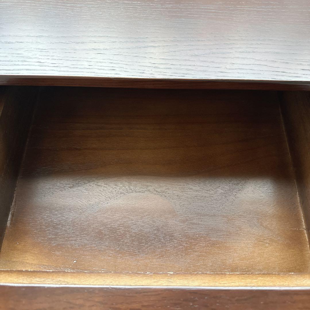 kuri様 サイドテーブル ナイトテーブル 組み立て不用 オーク×ゴールド