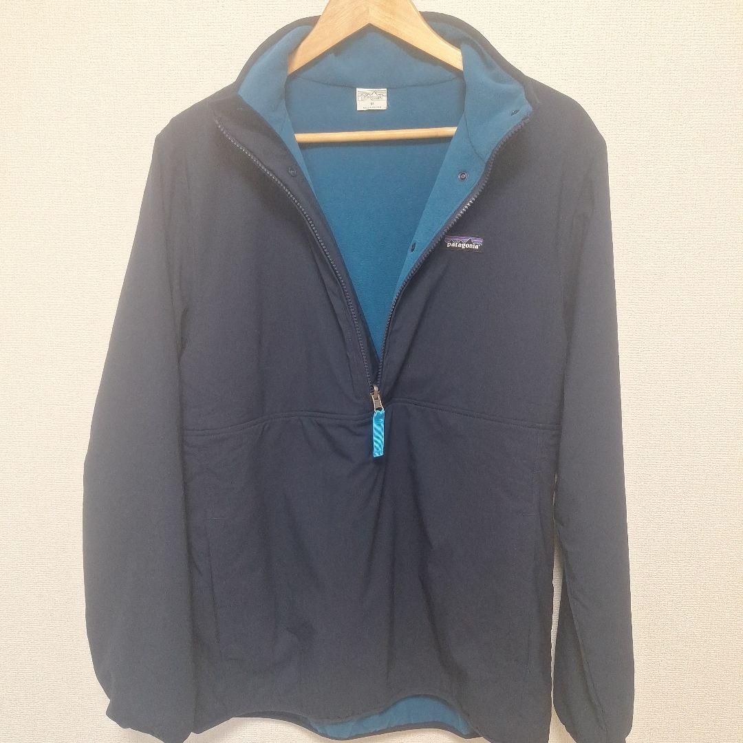 極美品Patagonia ネイビー ハーフジップ フリースジャケット グリセード
