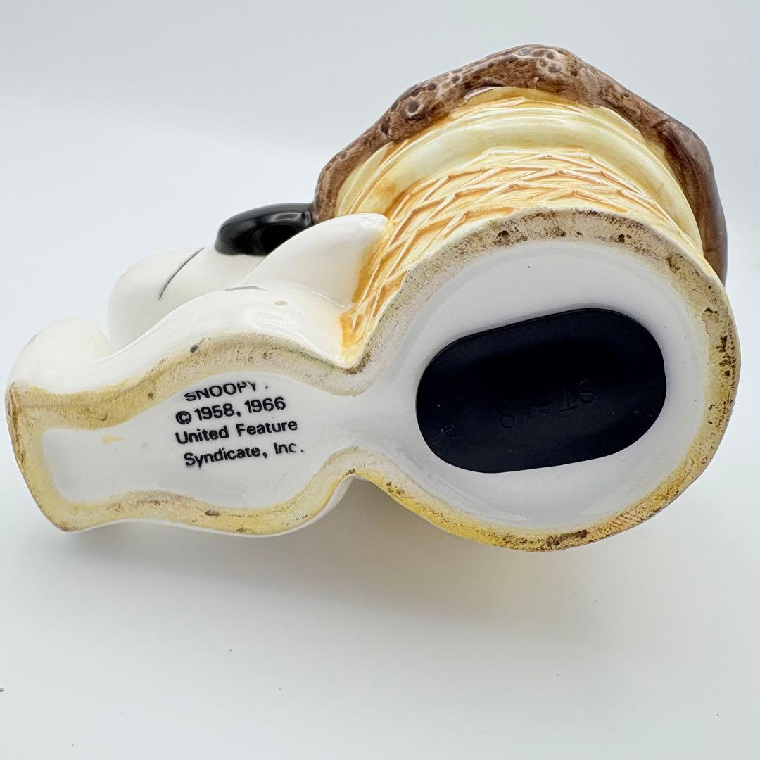 スヌーピー 貯金箱 レトロ 1982年 セラミック製 80´s ビンテージ