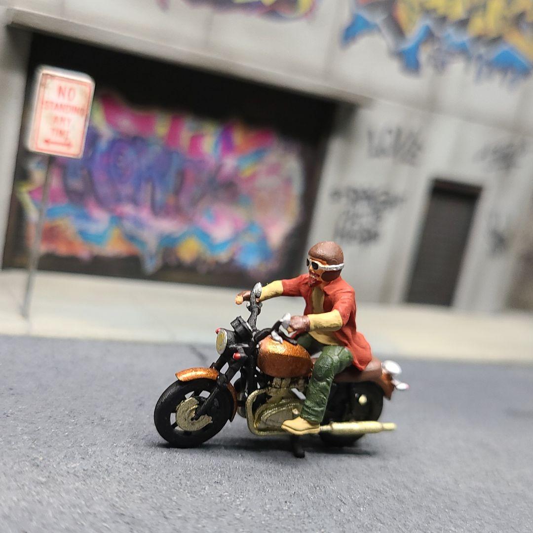 1/64精密フィギュア バイク&バイカーフィギュア - メルカリ