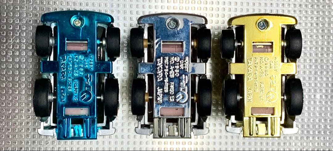 チョロQ A-28・ファーゴLS・金太郎商店・金・銀・青メッキ・3台セット