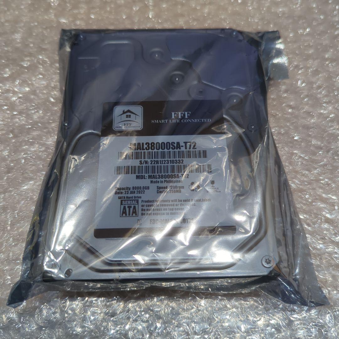 外付けハードディスク・ドライブ MAL38000SA-T72 8TB HDD MARSHAL（マーシャル） HDD 8TB 内蔵 nas 7200rpm 3.5インチ SATA