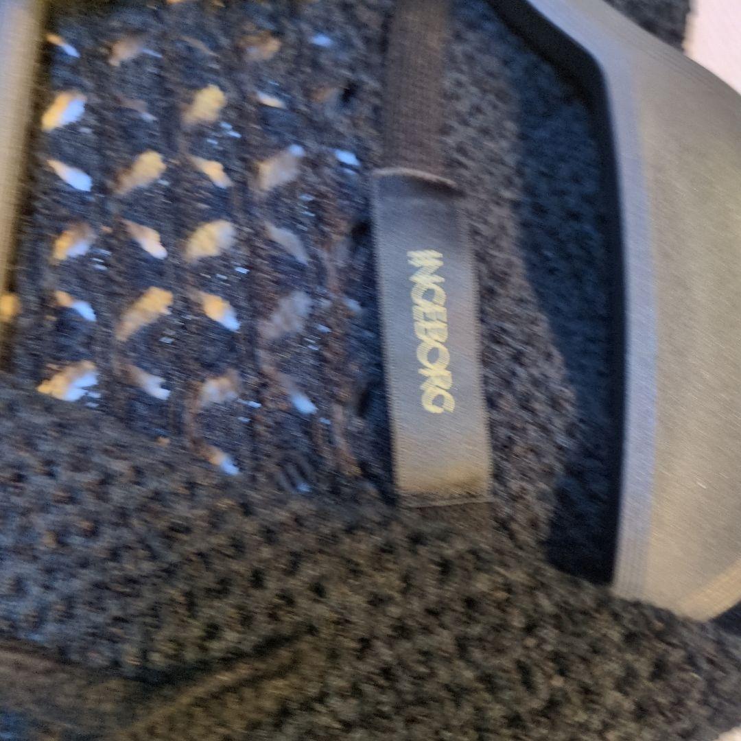 INGEBORG 黒 レース編み カーディガン