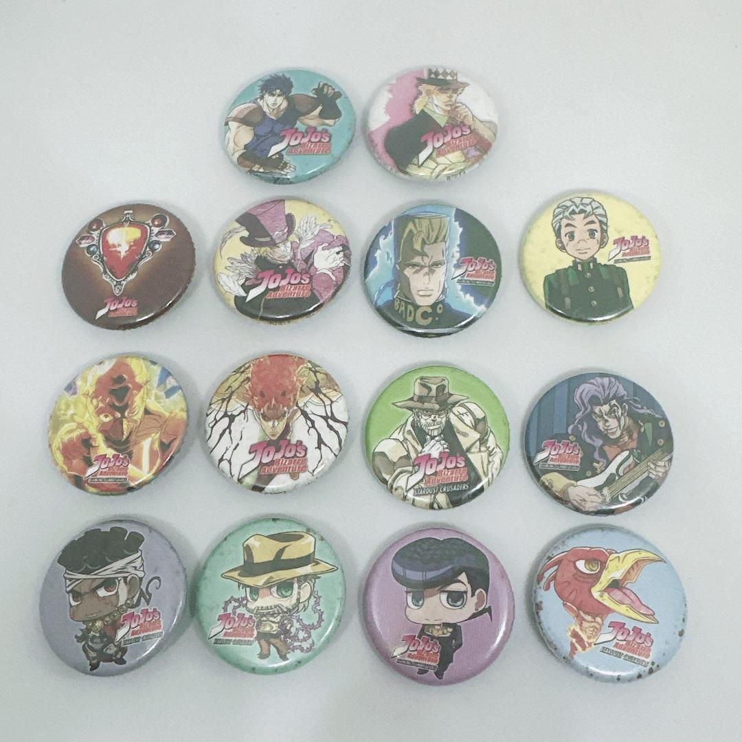 【新品 未使用】ジョジョの奇妙な冒険 缶バッジ 14種セット レア アニメ【ジョジョの奇妙な冒険 黄金の風】刺繍缶バッジ | GOODS