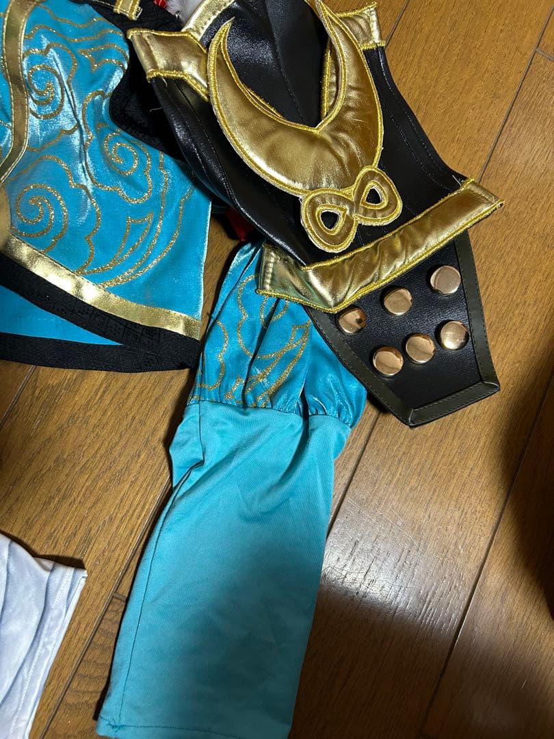 三分妄想【販売終了品】 原神 ゴロー 衣装 ウィッグ 耳2種類付き 下駄