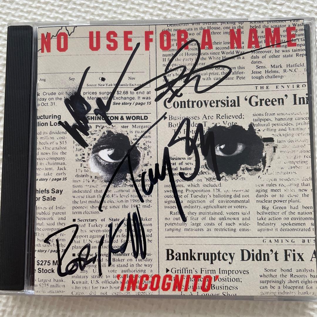 直筆サイン】no use for a name Incognito - メルカリ