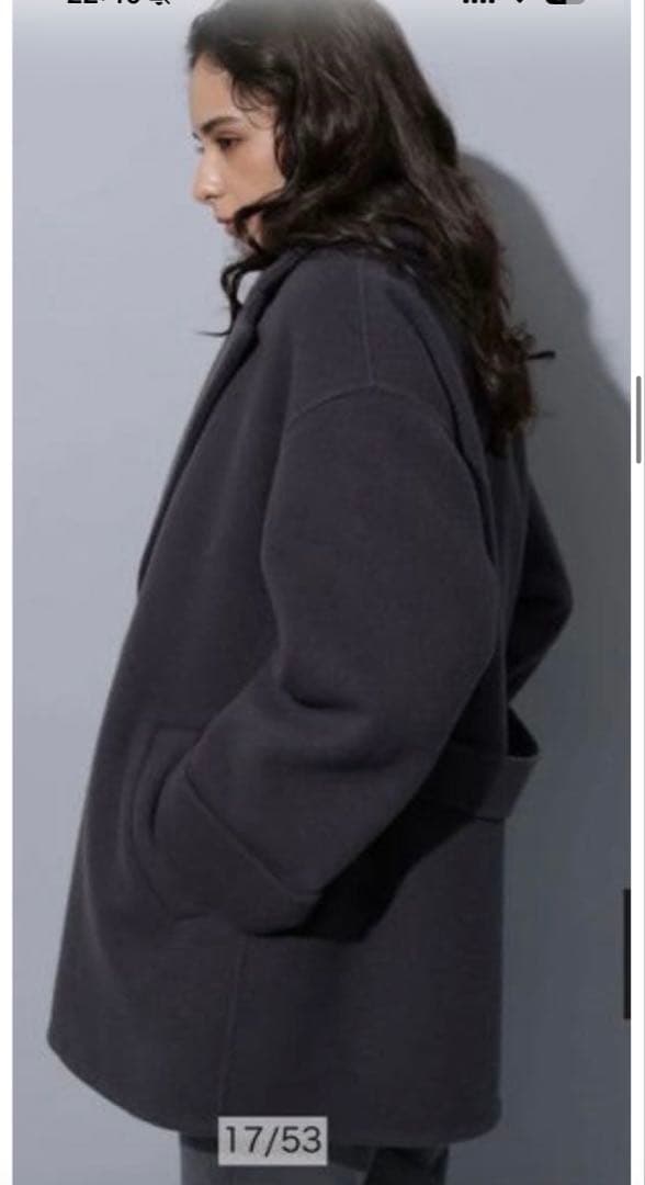 試着のみ Arpege story ミドル丈テーラーリバーコート オフ白 2 - メルカリ