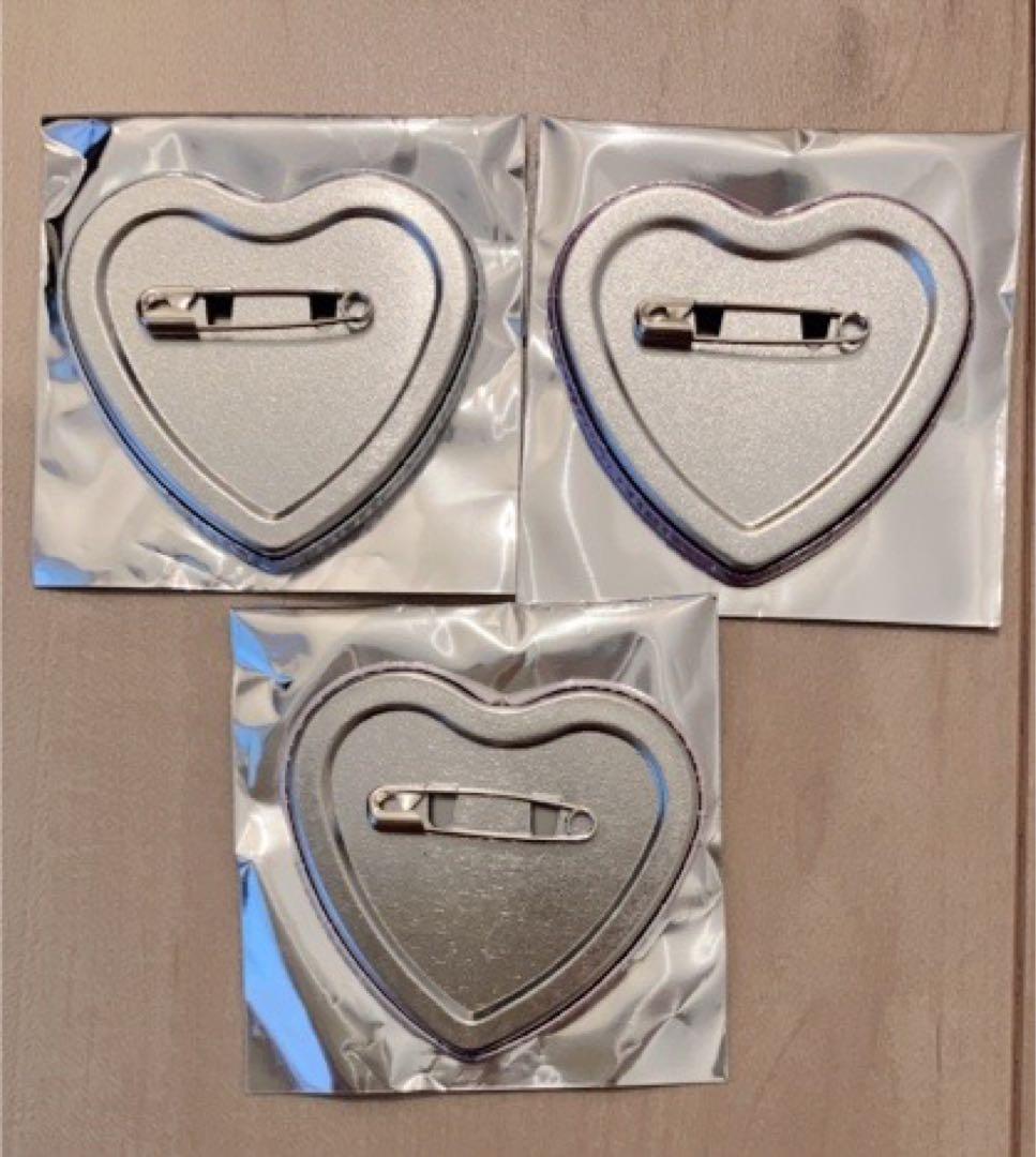 コンパス アルカリレットウセイ ハート型缶バッジ ルルカ リリカ