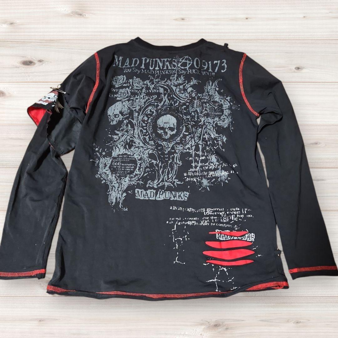 MAD PUNKS トップス パンク V系 ヴィジュアル系 安全ピン 黒 - メルカリ