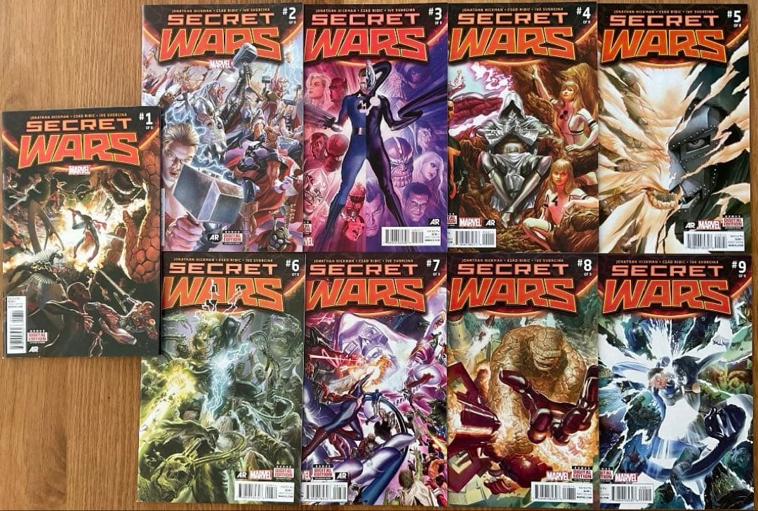 Secret wars #1-9 コンプリートセット アメコミリーフ $_12.JPG?set_id=880000500F