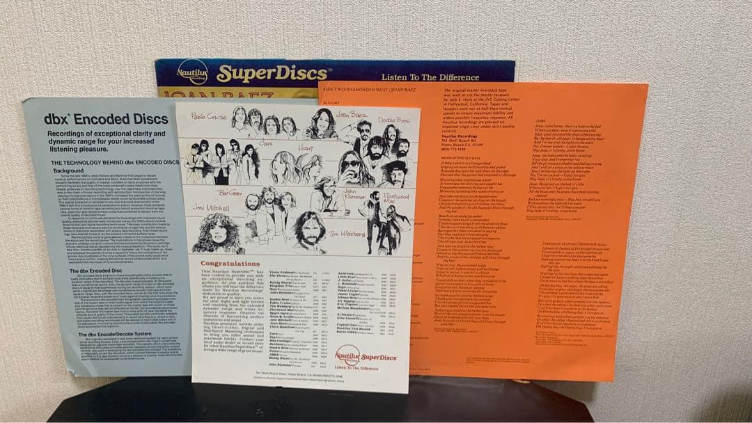 Joan Baez Diamonds & Rust SuperDiscs 高音質 - メルカリ
