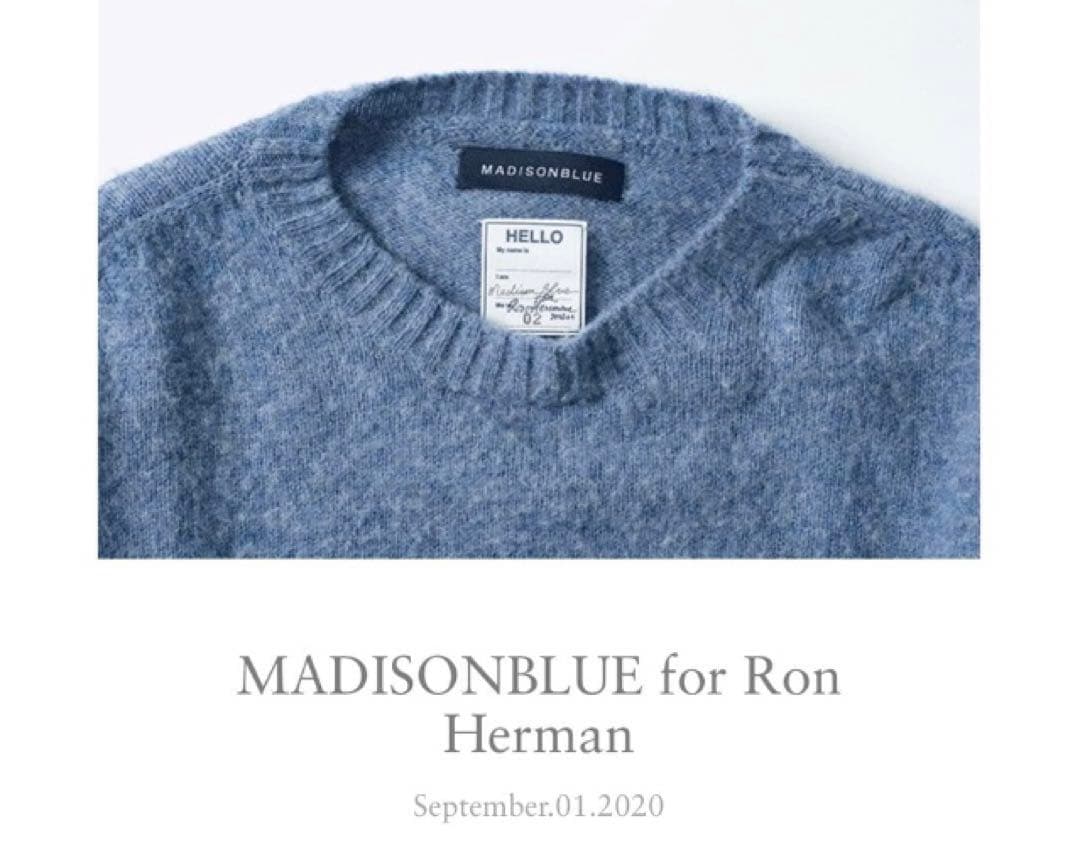 マディソンブルー ロンハーマン コラボ セーター 新品 通販