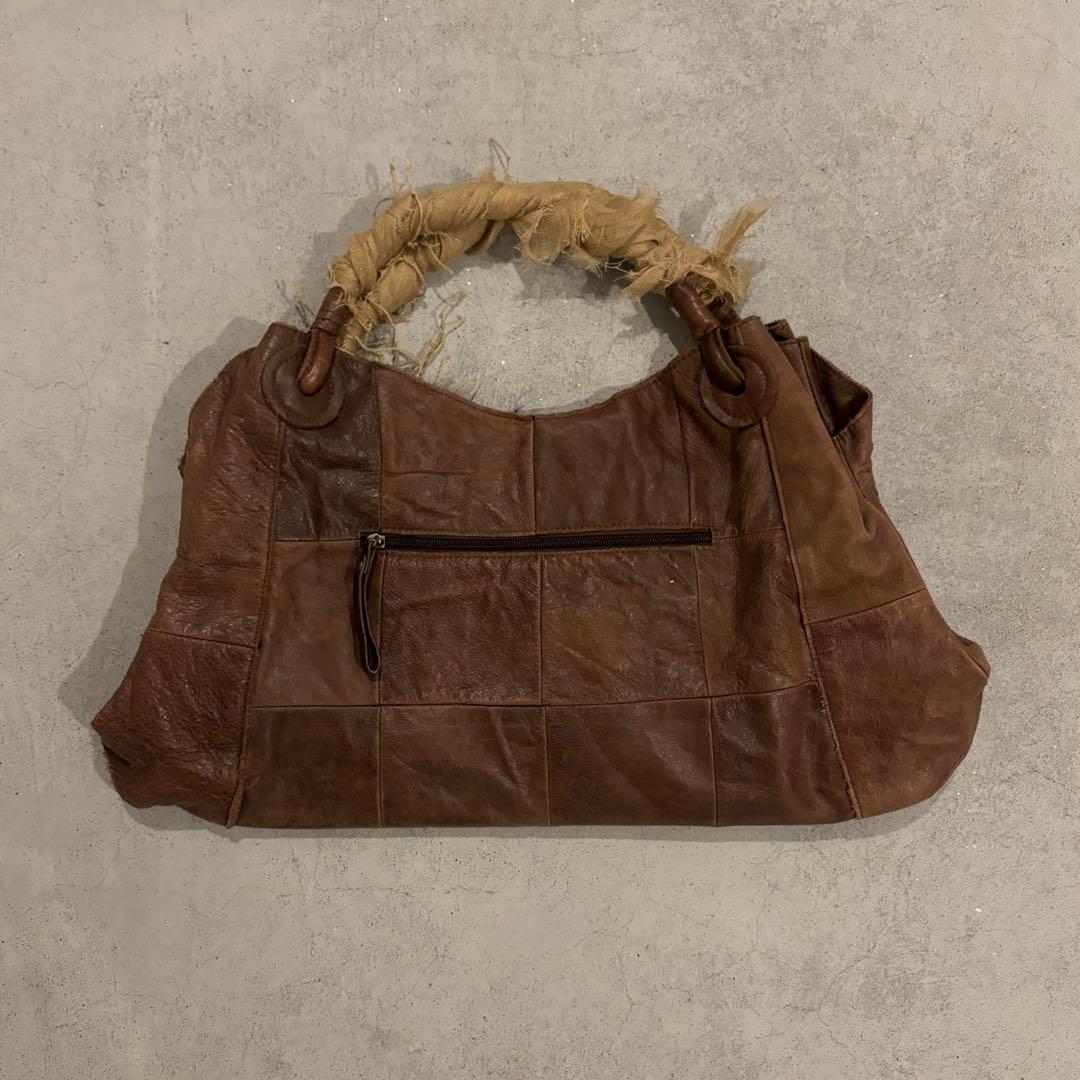 00's archive goaレザーバッグ ファー y2k 亜熱帯