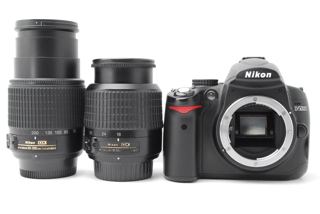 使用感少美品】ダブルレンズ Nikon D5000 スマホ転送 自撮り 動画