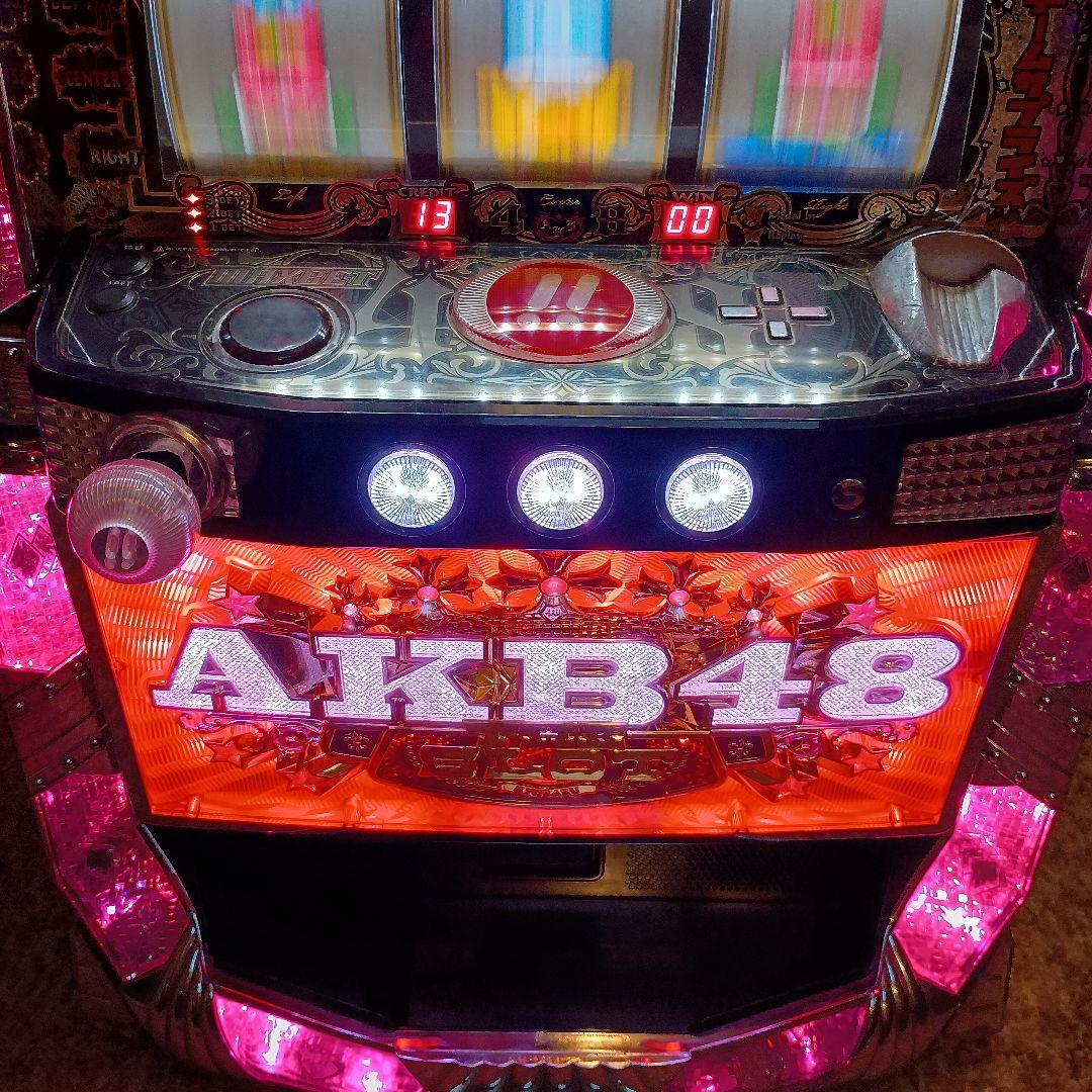 パチスロ AKB48 5号機 コイン不要機付 家庭用電源対応