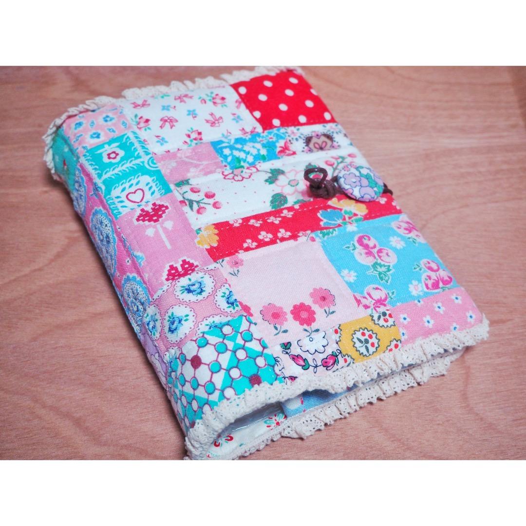 ハンドメイド パッチワークキルト フィードサック ハガキフォルダー
