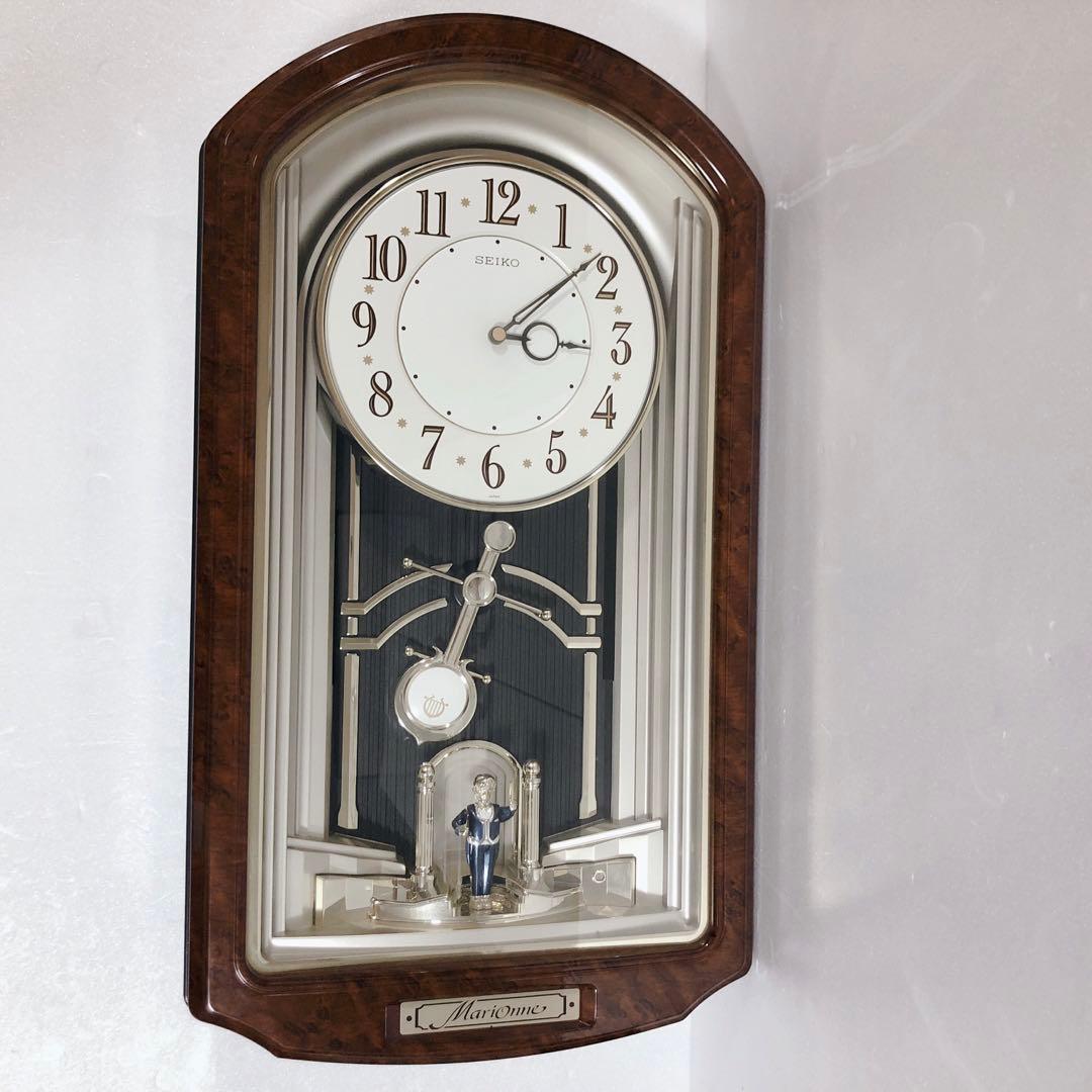 SEIKO Marionne RE526B マリオーヌ からくり時計 掛け時計 - メルカリ