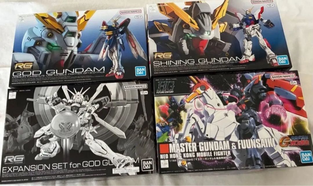 RG ゴッドガンダム シャイニングガンダム　マスターガンダム　セット 未組立 RG ゴッドガンダム シャイニングガンダム マスターガンダム セット 未