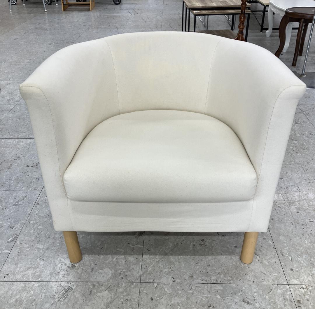 IKEA 1人掛けソファ SOLSTA OLARP ホワイト - メルカリ