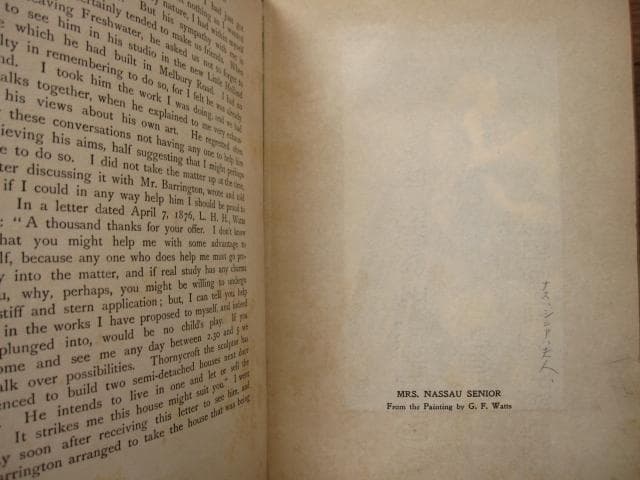 G.F. Watts: Reminiscences　1905年　ビンテージ本