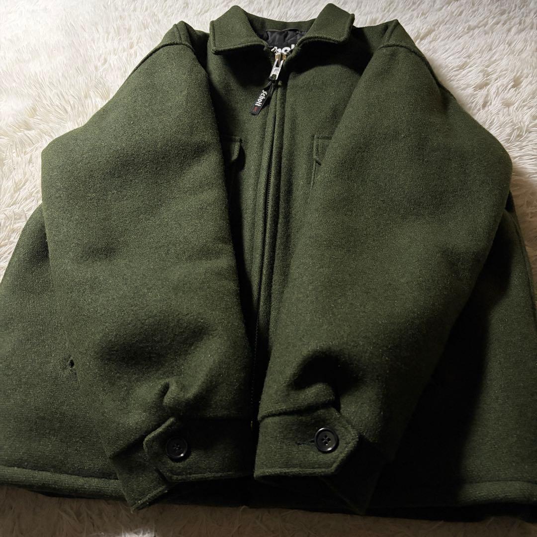 米国製】schott ウールコート グリーン 刺繍 ロゴ 720J 40 - メルカリ
