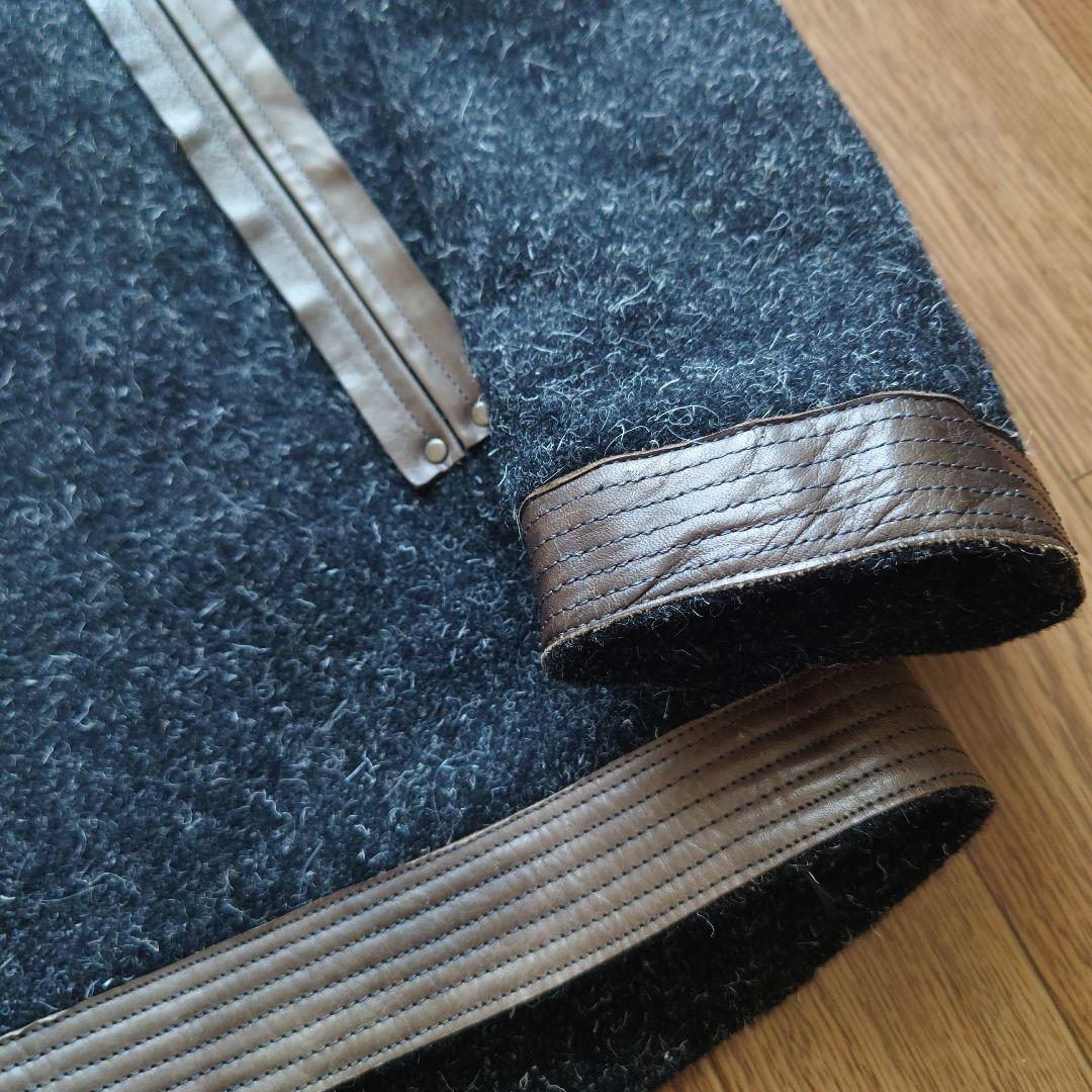 新品 □国産□ Dhyana レザー×極厚ウール riri社ZIP コート 1 - メルカリ