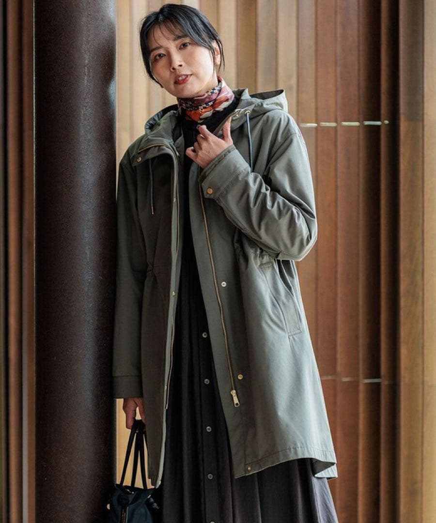 23区 ライナー付き マルチウェイアウター モッズコート カーキ 38