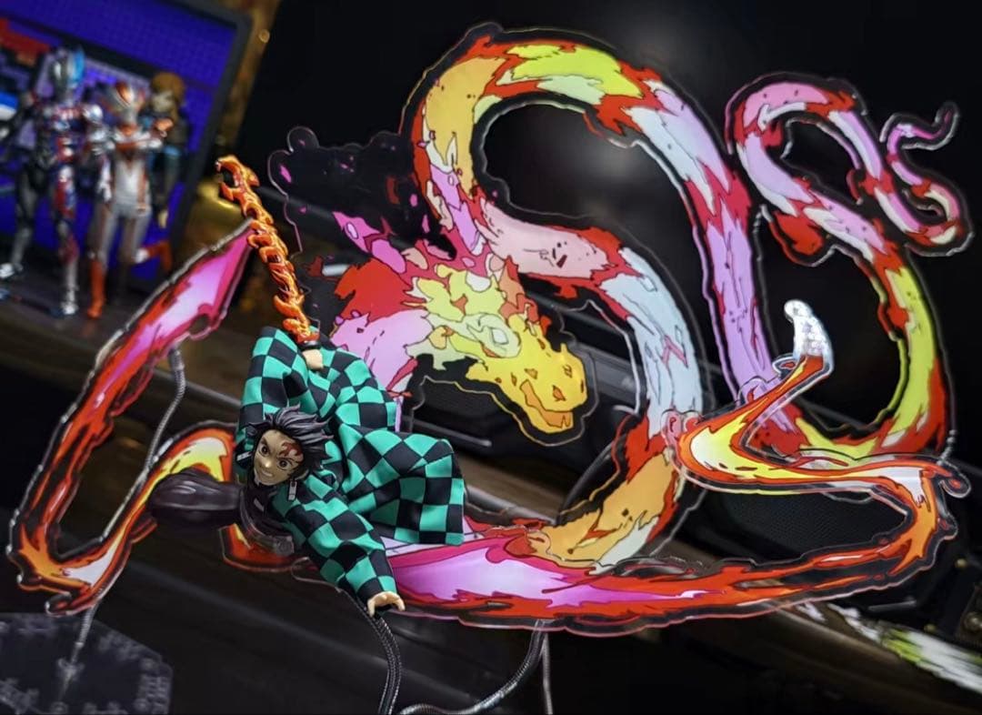 鬼滅の刃 エフェクト件 アクリルスタンド 火の神神楽 炎 水 雷 呼吸