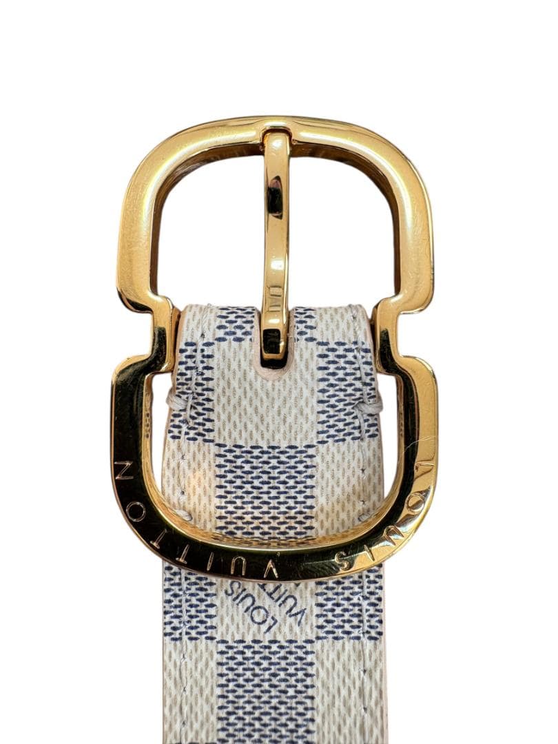 Y様用【正規品】ルイヴィトン ダミエ アズール ベルト 80/32 ゴールド