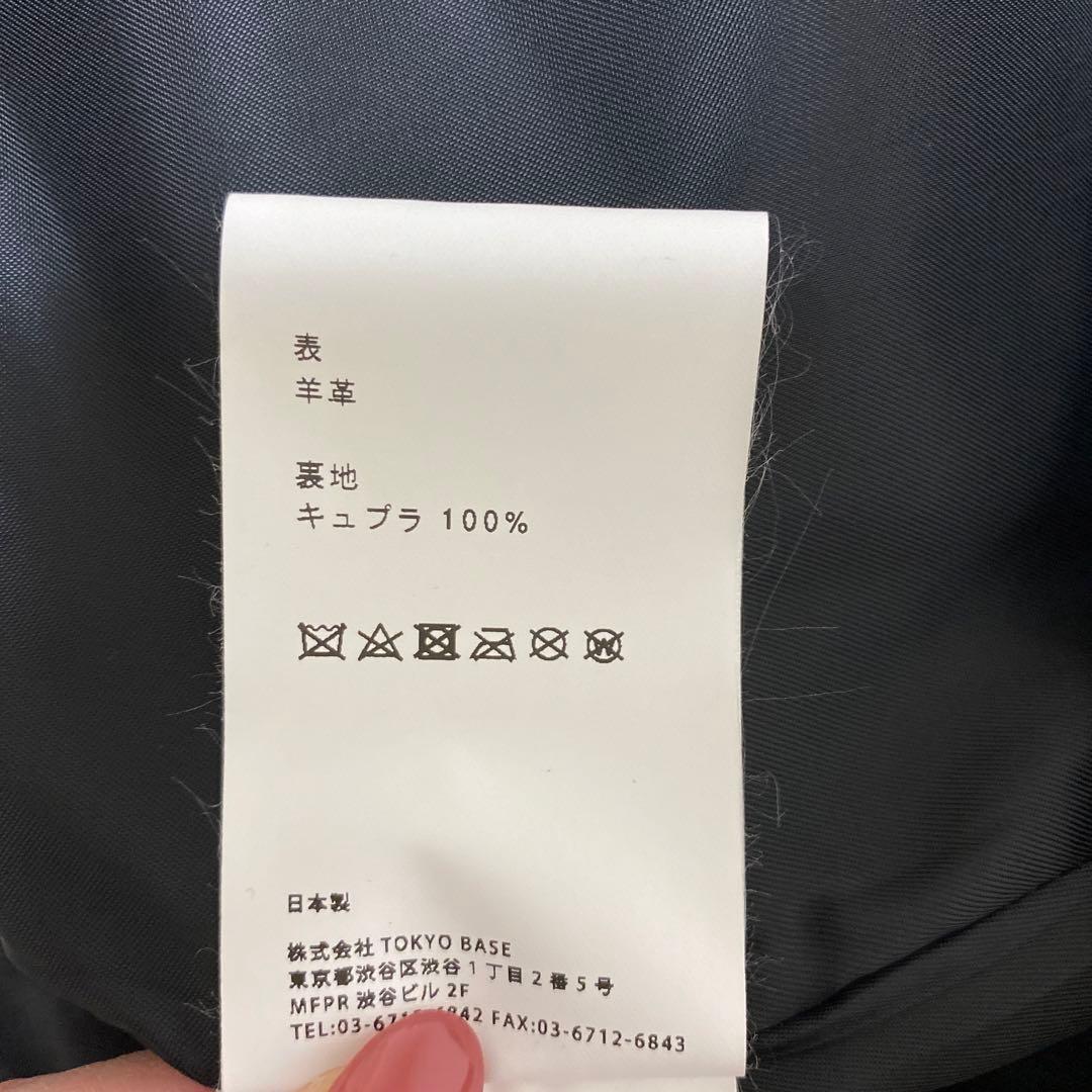 新品未使用】UNITED TOKYO ノーカラー ライダース シープスキン - メルカリ