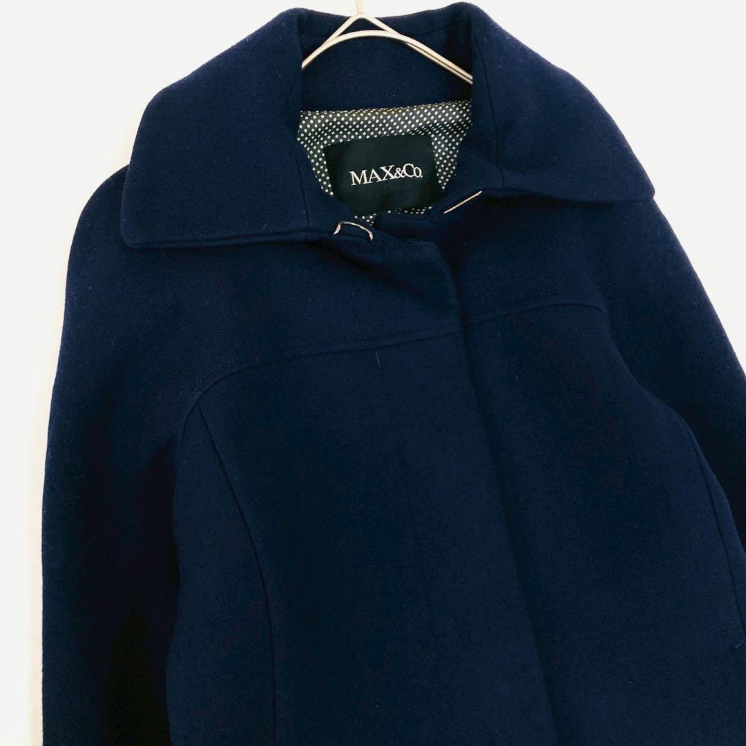 美品✨️近年モデル マックスマーラ ペプラム ミドル丈コート フリル