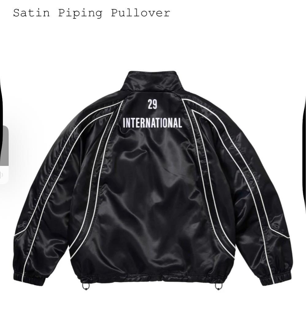 SUPREMEサテンパイピングプルオーバーサイズM - メルカリ