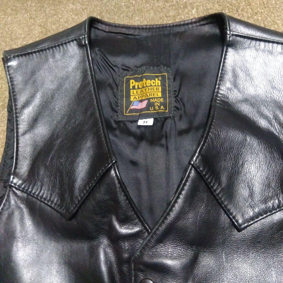 M Protech Leather Apparel プロテック レザー ベスト