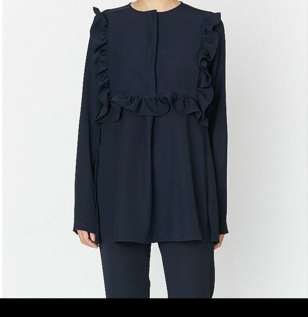 ヨーコチャン フリルトリムブラウス エブール エンフォルド