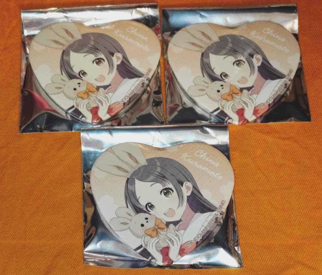 倉本千奈 トレーディングハート缶バッジ Lady Rabbit 3個 学マス