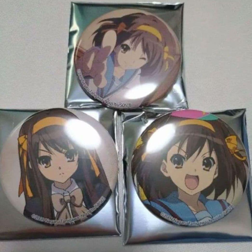 劇場版 涼宮ハルヒの消失 ハルヒがいっぱい缶バッジ 3種 - メルカリ