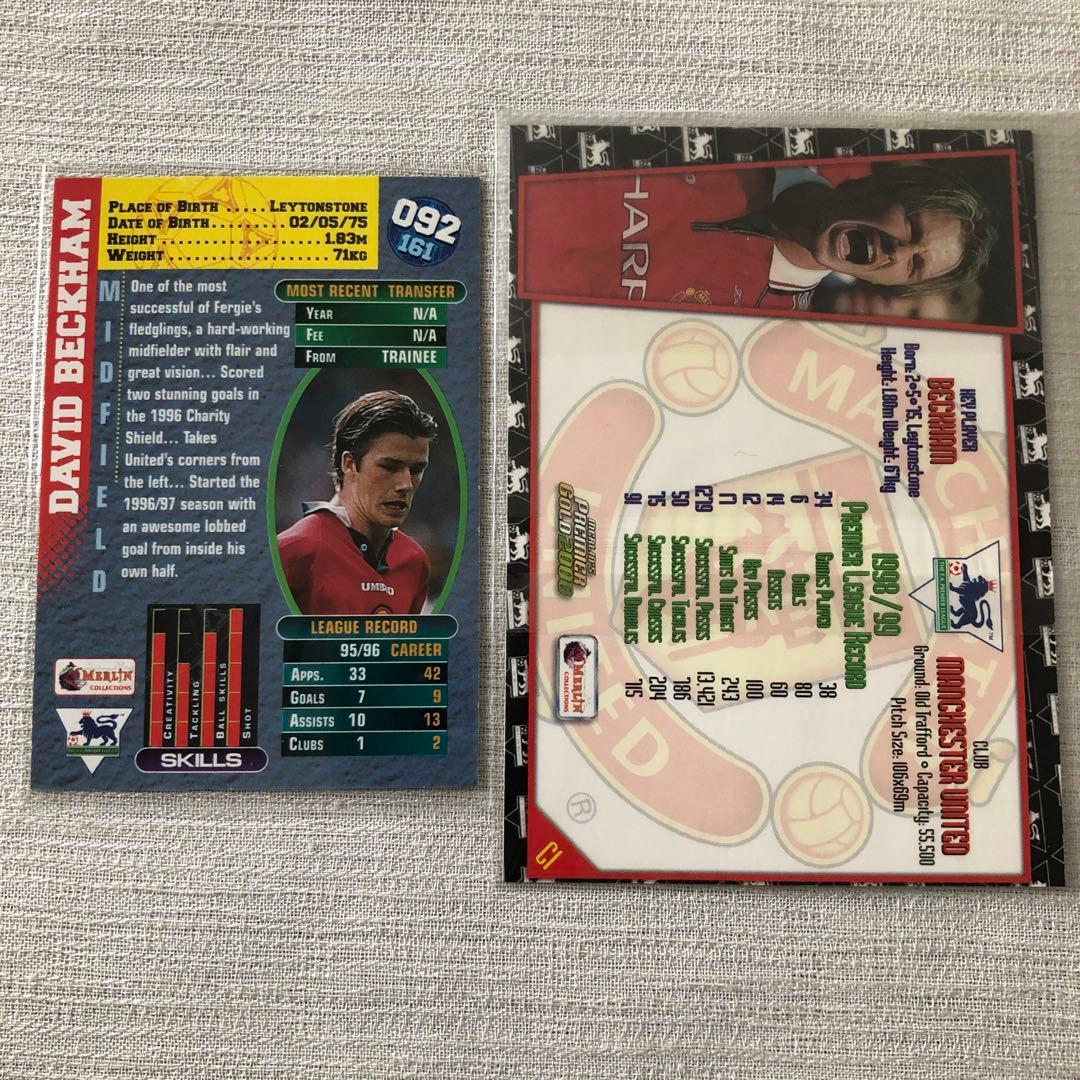 DAVID BECKHAM デビッドベッカム サッカー カード ルーキー - メルカリ