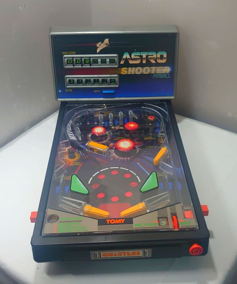 TOMY アストロシューターピンボール 1980年代 レトロ 電動トイ】トミー アストロシューター ピンボール ゲーム エレメカ